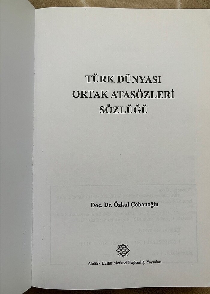 TÜRK DÜNYASI ORTAK ATASÖZLERİ SÖZLÜĞÜ - Görsel 2