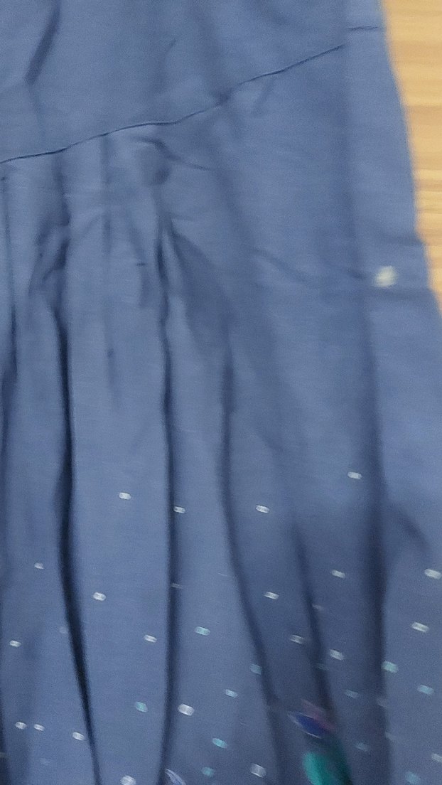 Bohem Tarz Mavi Uzun Kadın Etek altı çiçekli - Görsel 4