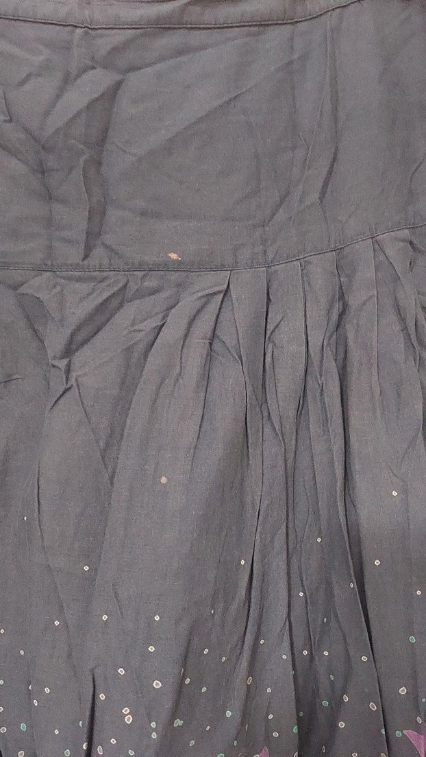 Bohem Tarz Mavi Uzun Kadın Etek altı çiçekli - Görsel 5