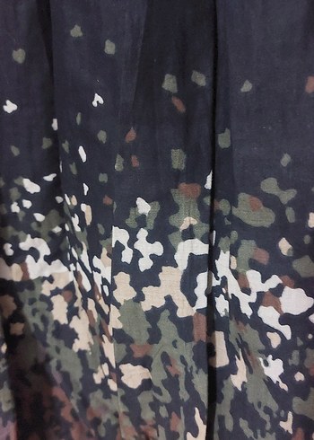 Kadın kahve Siyah Pilili Midi Etek - Görsel 3