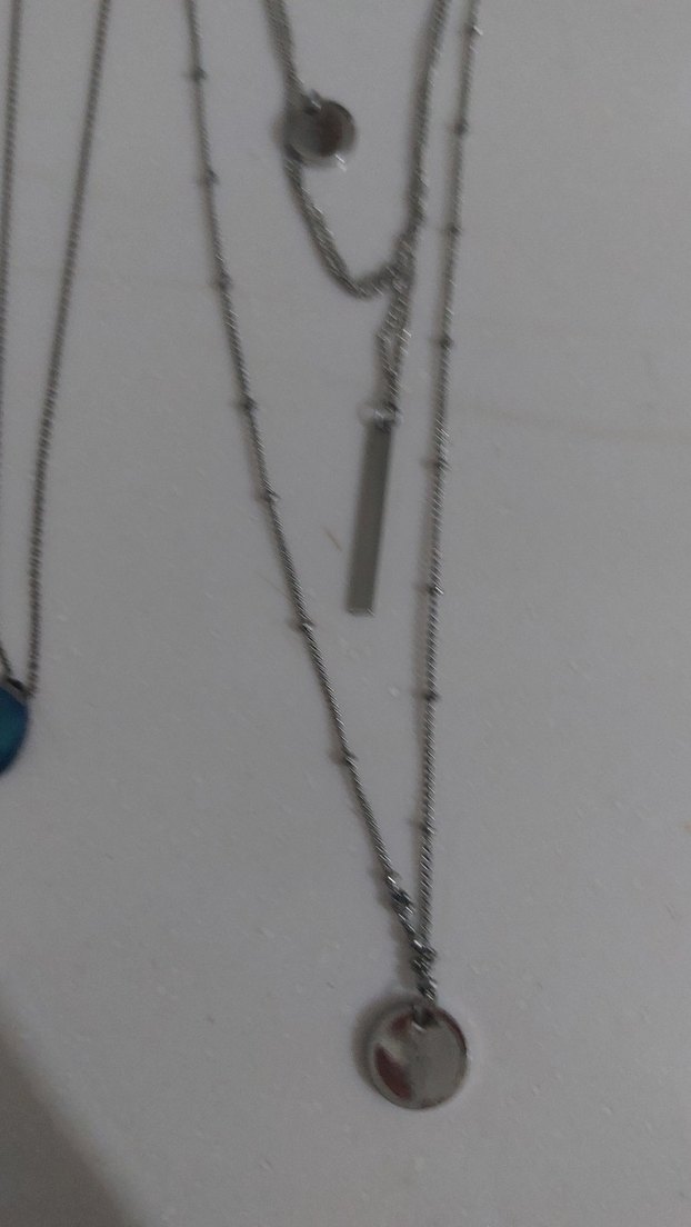 Gri Zincir Detaylı Midi Kadın Kolyesi - Görsel 2