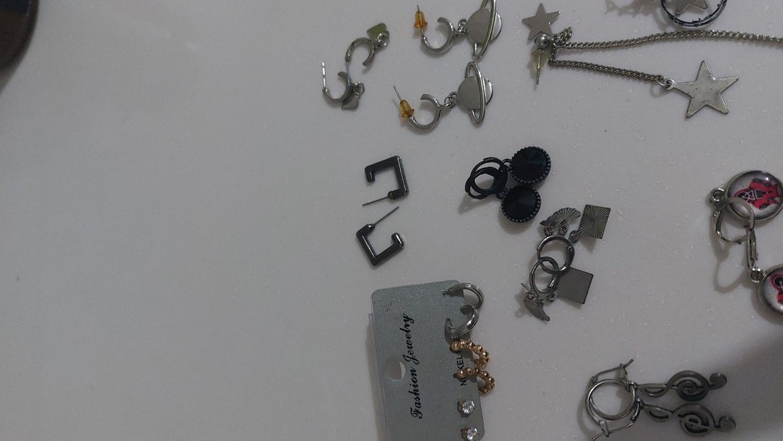 Siyah Grunge Punk metal Kadın Yüzükleri - Görsel 4