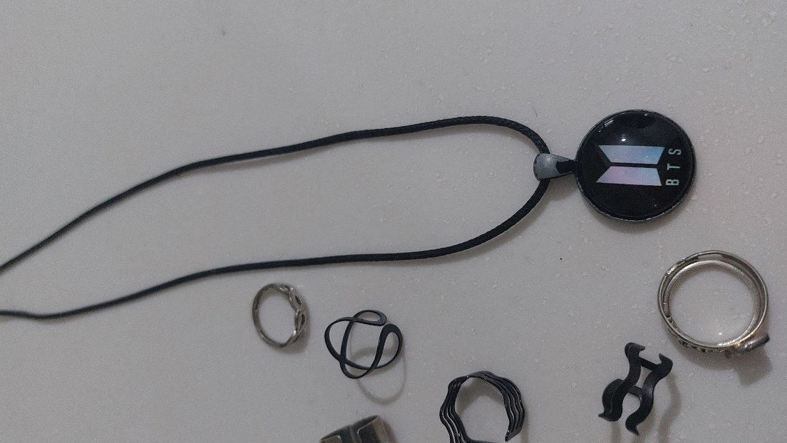 Siyah Grunge Punk metal Kadın Yüzükleri - Görsel 5