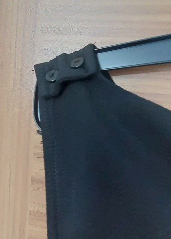 Siyah Kadın Midi Tulum, Kolsuz, Notch Yaka - Görsel 6