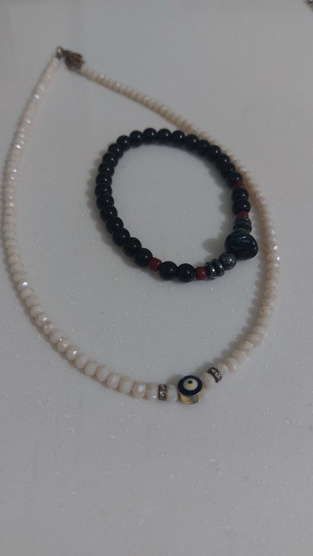 Gümüş Zincir Detaylı Kısa Kolye - Görsel 4