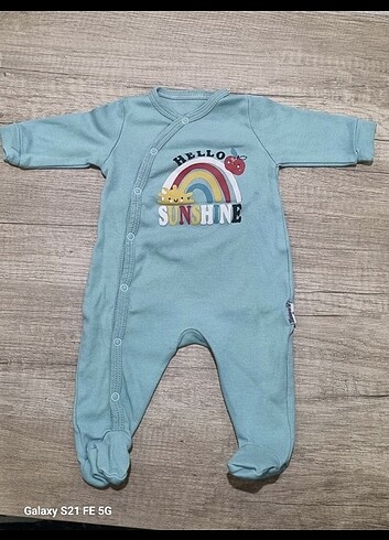62 cm 0-3 ay erkek bebek tulum , mavi