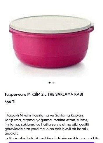 Tupperware miksim 2 litre