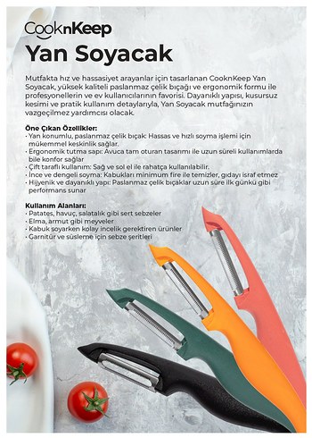 Diğer CooknKeep 4'lü Yan Soyacak Seti,
