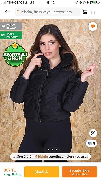 Kışlık Kadife Mont