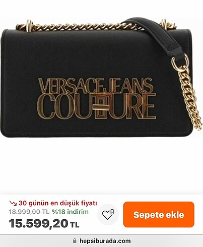 Versace Jeans CoutureVersace Jeans Couture Siyah Deri Kadın 22X1