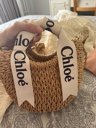  Beden kahverengi Renk Chloe hasır çanta