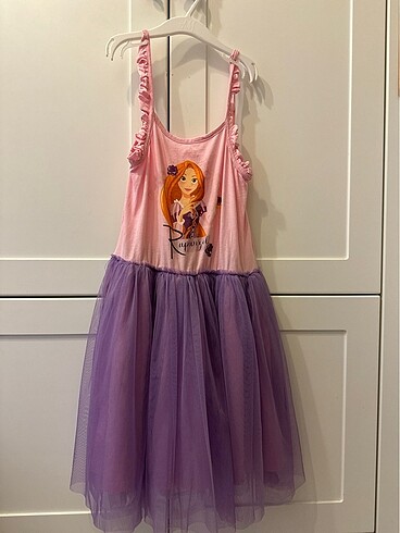 Rapunzel karakterli kız elbise