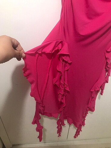 m Beden pembe Renk Bershka elbise