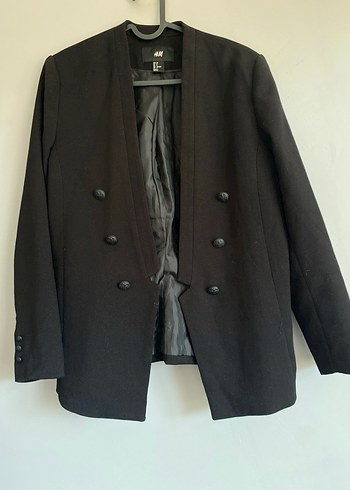 H&M Siyah Cift Sirali Blazer Ceket