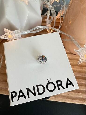 Pandora Pandora Işıltılı Tüy Pave Klips Charm