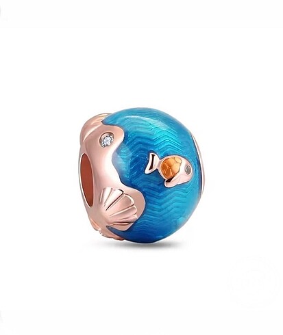 Pandora Okyanus Dalgaları ve Balıklar Charm