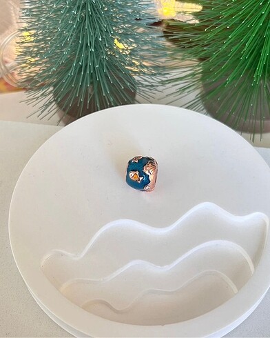 Beden Pandora Okyanus Dalgaları ve Balıklar Charm