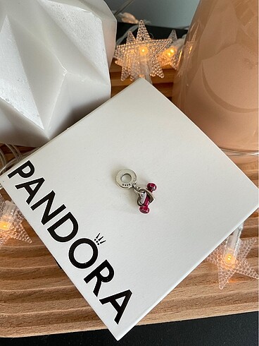 Beden pembe Renk Pandora Kalp ve Dambıl Charm