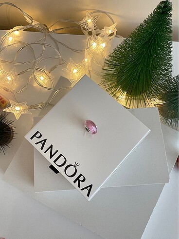  Beden Pandora Parlak Pembe Murano Charm