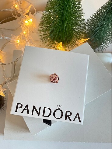 Pandora Pandora Rose Pave Parlak Taşlar Charm