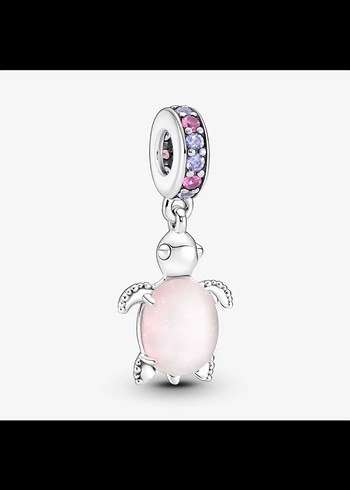 Pandora Pembe Murano Deniz Kaplumbağası Charm