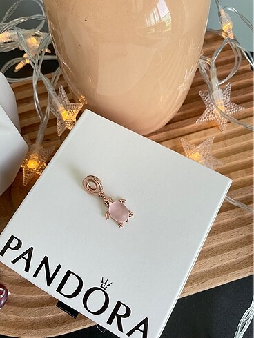 Pandora Pandora Pembe Murano Kaplumbağa Sallantılı Charm
