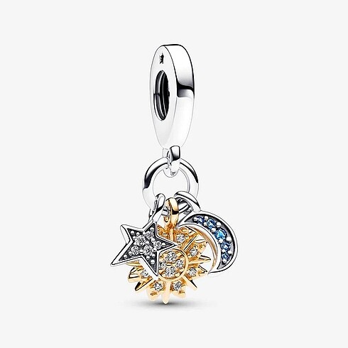 Güneş Ay Yıldız 3?lü Sallantılı Charm