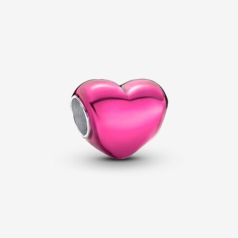 Pandora Metalik Pembe Kalp Charm