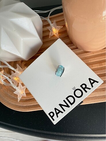  Beden Pandora Buz Mavi Murano Charm