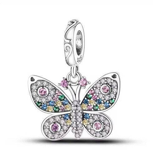Pandora Işıltılı Kelebek Charm