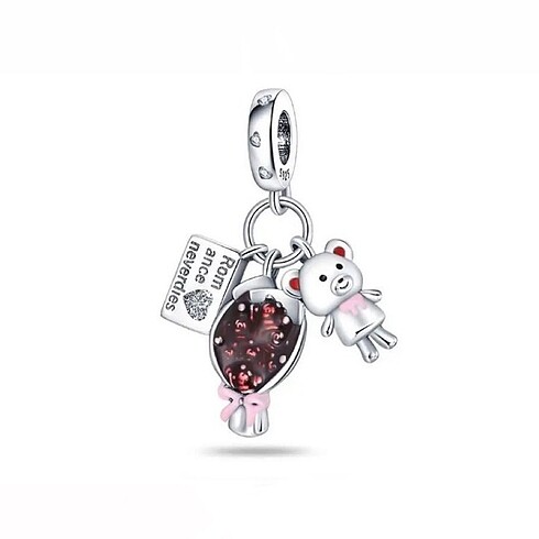 Romantizm ve Çiçek Buketi Sevgililer Charm