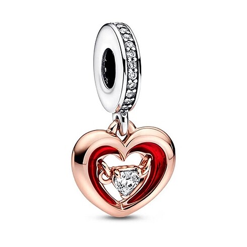 İç İçe Kalpler Charm