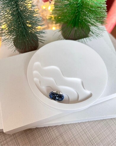 Pandora Pandora Dalgalı Koyu Mavi Murano Okyanus Charm