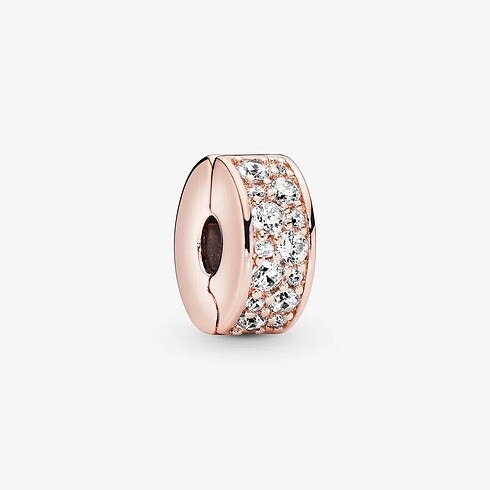 Pandora Şeffaf Pave Işıltılı Klips