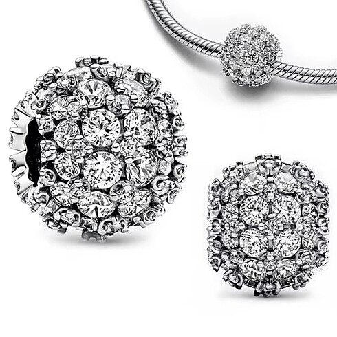 Işıltılı Pave Charm