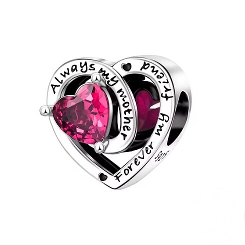 Pandora Kırımızı Kalp Mom Charm