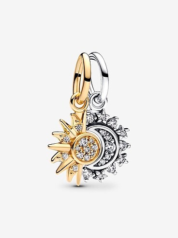 Pandora Ayrılabilir Güneş ve Ay Sallantılı Charm