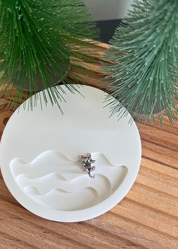 Pandora Sarılan Kedi Charm - Görsel 8