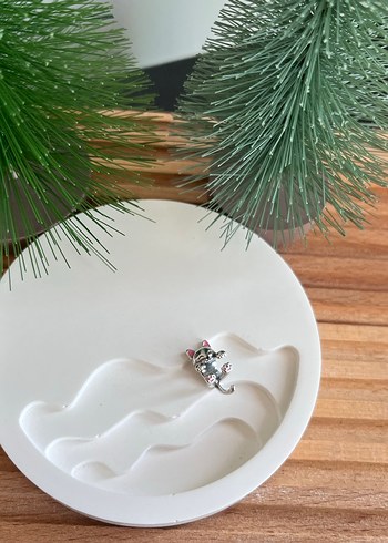 Pandora Sarılan Kedi Charm - Görsel 6