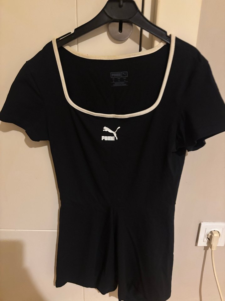 Siyah Puma Kısa tulum - Görsel 2