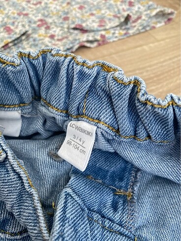 4 Yaş Beden mavi Renk Denim pantolon