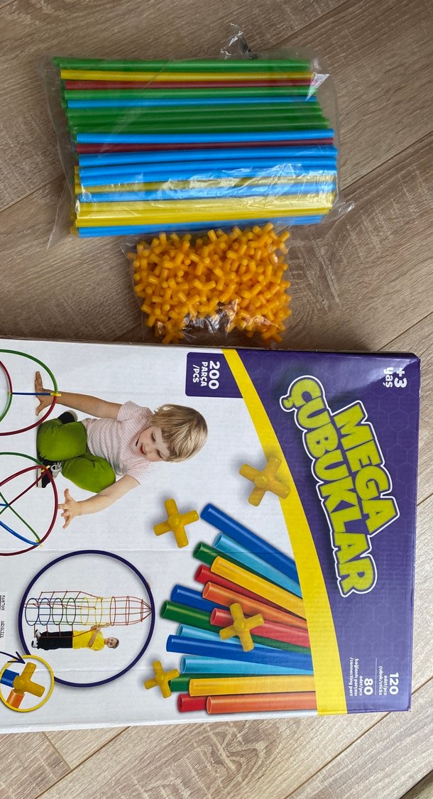 Renkli Eğitim Oyuncak Çubuk ve Parçalar - Görsel 3