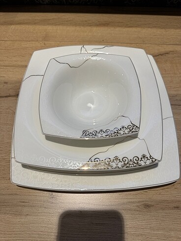 Karaca fine pearl 62 parça 12 kişilik yemek takımı