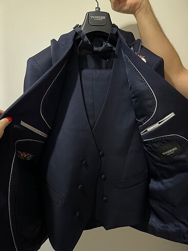 Takım elbise damatlık lacivert - Görsel 5