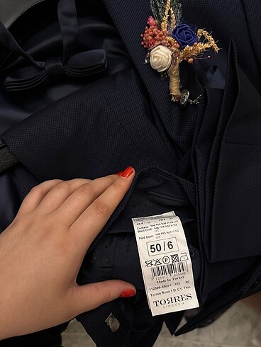 Takım elbise damatlık lacivert - Görsel 6