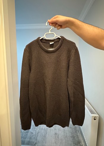 Kahverengi erkek Triko Kazak - Görsel 4