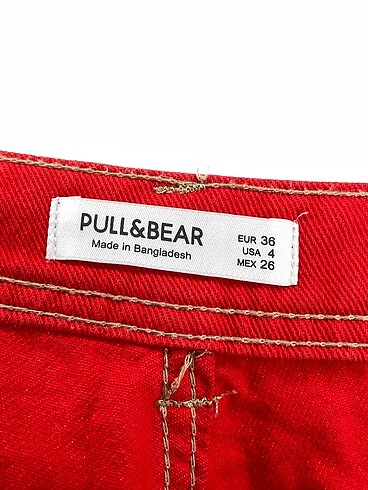 36 Beden kırmızı Renk Pull and Bear Jean / Kot %70 İndirimli.