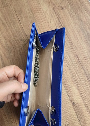 Mavi Pilili Kadın Portföy Çanta - Görsel 2