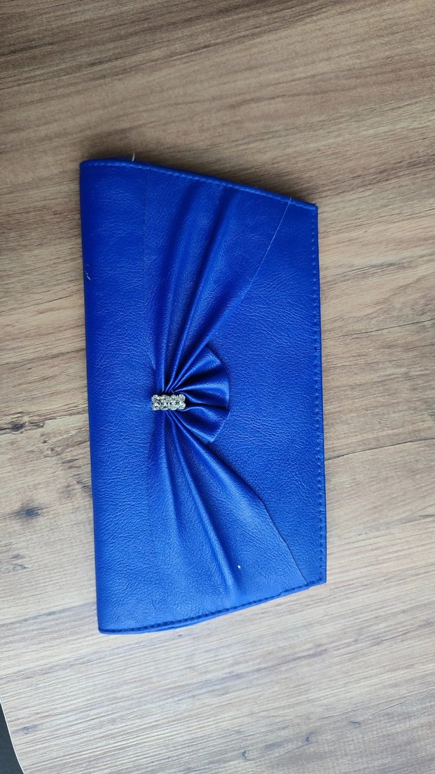 Mavi Pilili Kadın Portföy Çanta - Görsel 3