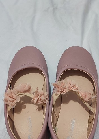 Pembe Fırfırlı Kız Babet Ayakkabı - Görsel 3